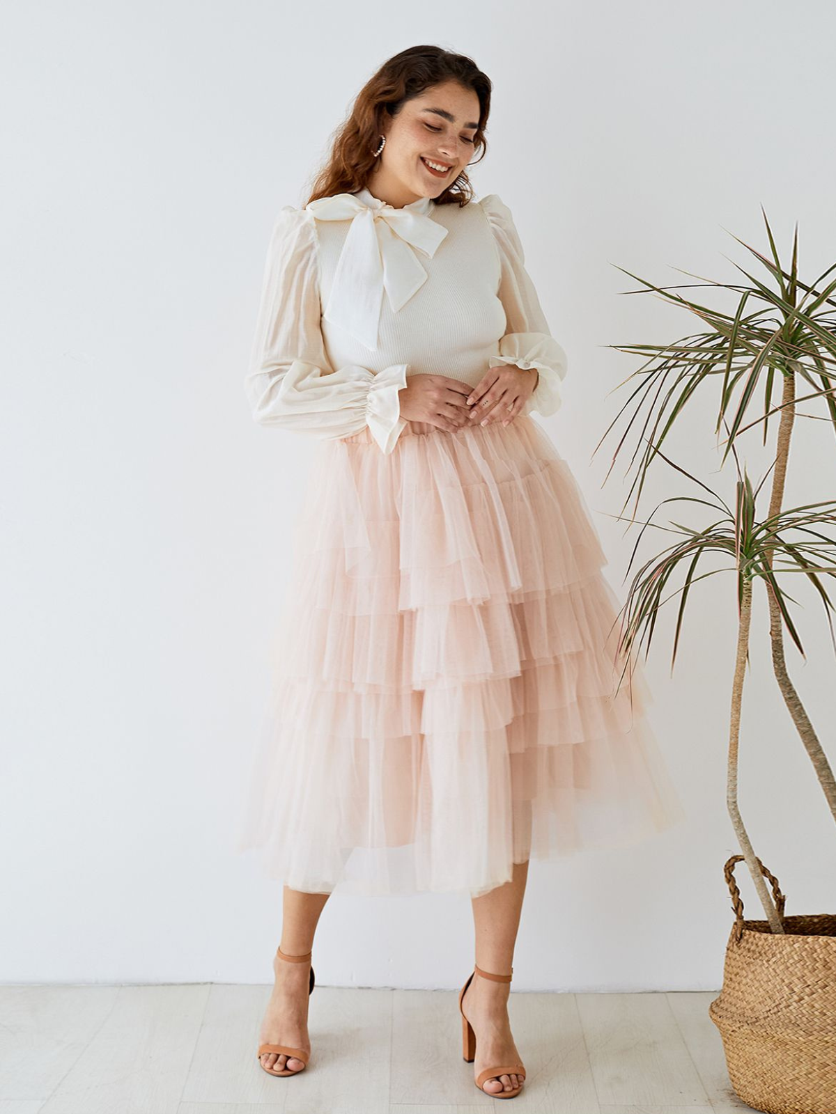 TULLE. Gelaagde Rok van Tule