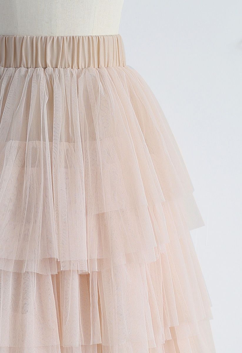 TULLE. Gelaagde Rok van Tule