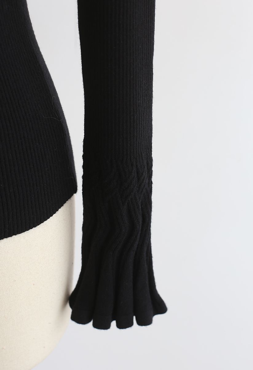 BEAU NOIR. Top met Strik