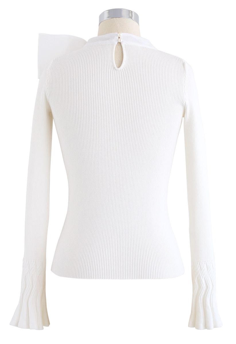 BEAU BLANC. Top met Strik
