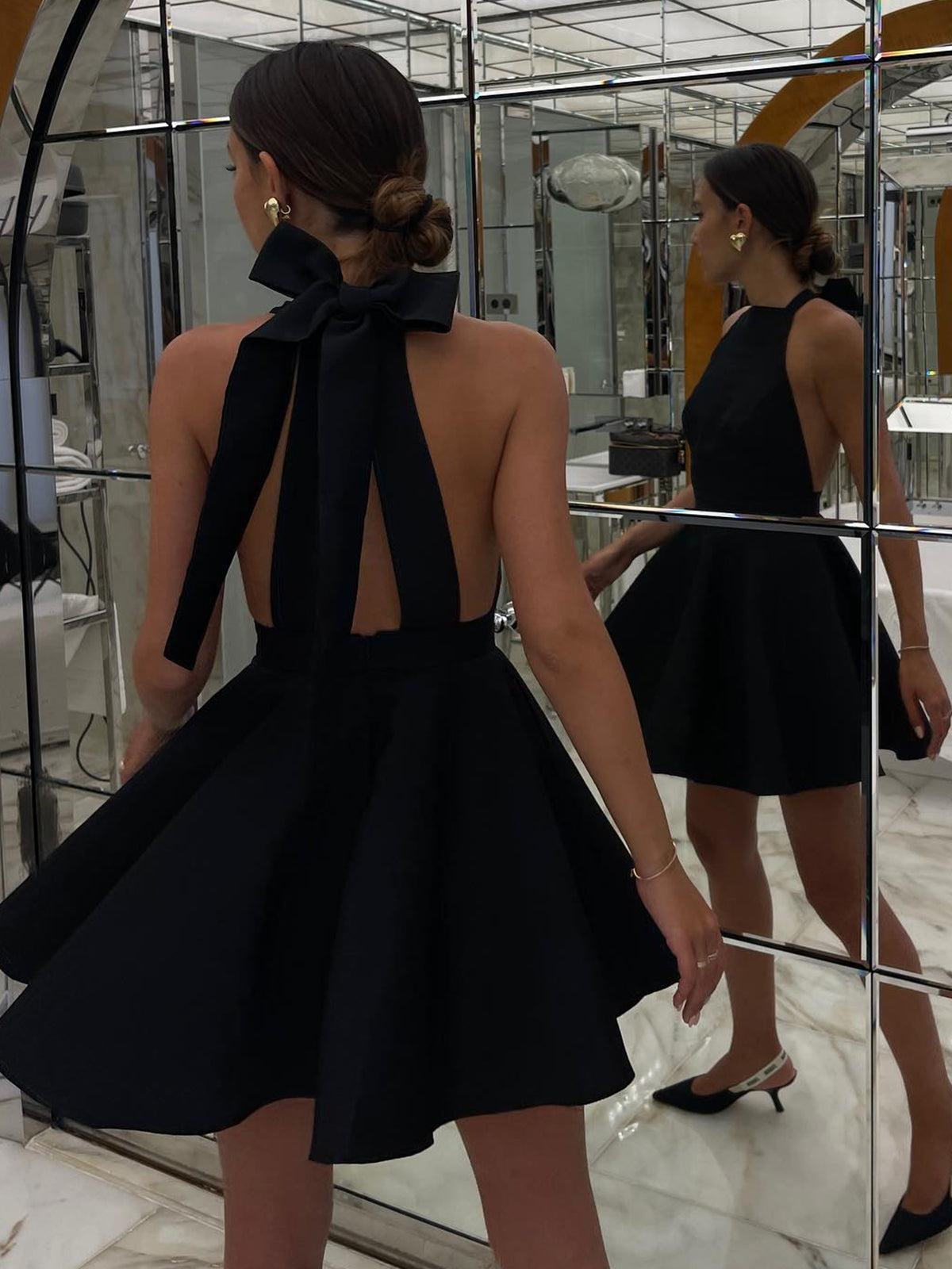 SATINE. Mini jurk