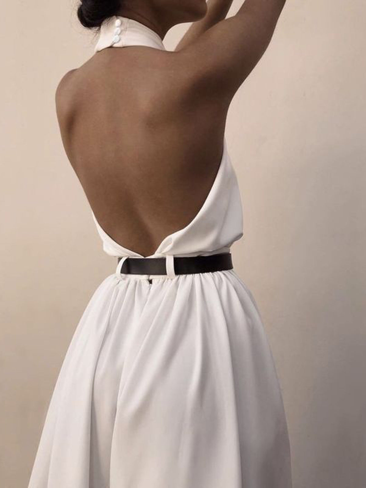 CROSSOVER. Halter Jumpsuit