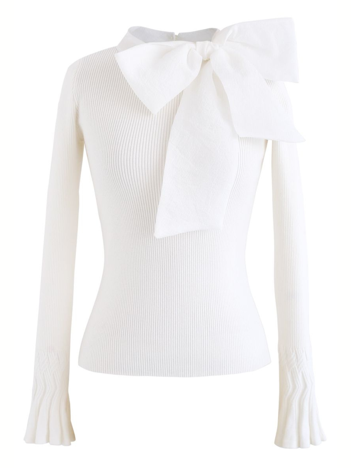 BEAU BLANC. Top met Strik